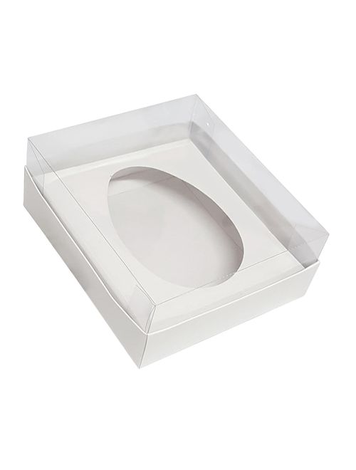 Caixa para Ovo de Colher Branca 500g c/5 - Yinpack