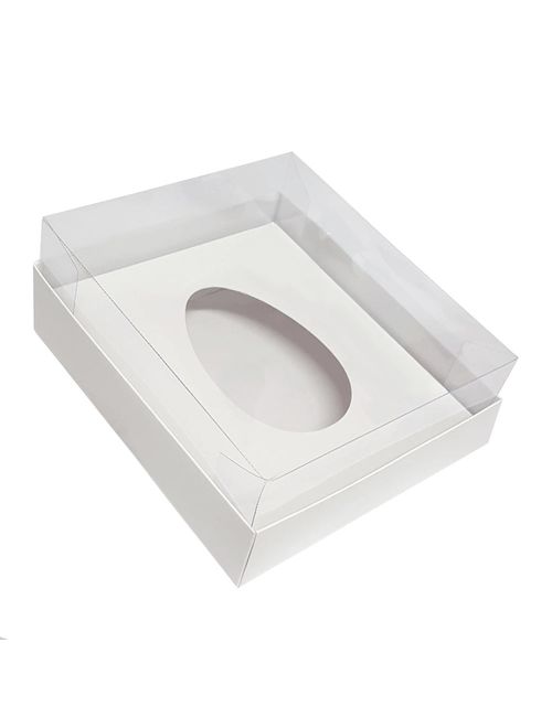 Caixa para Ovo de Colher Branca 250g c/5 - Yinpack