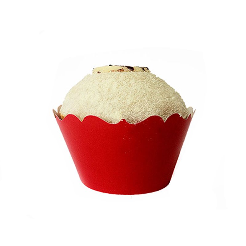 Porta Cupcake Mini Liso Vermelho com Kid Art - Doce Malu