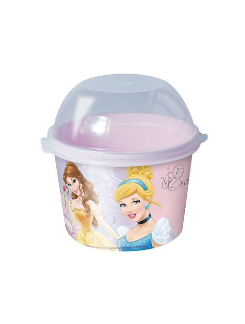 Princesas Porta Mix Pipoca Redondo 400ml - Plasútil