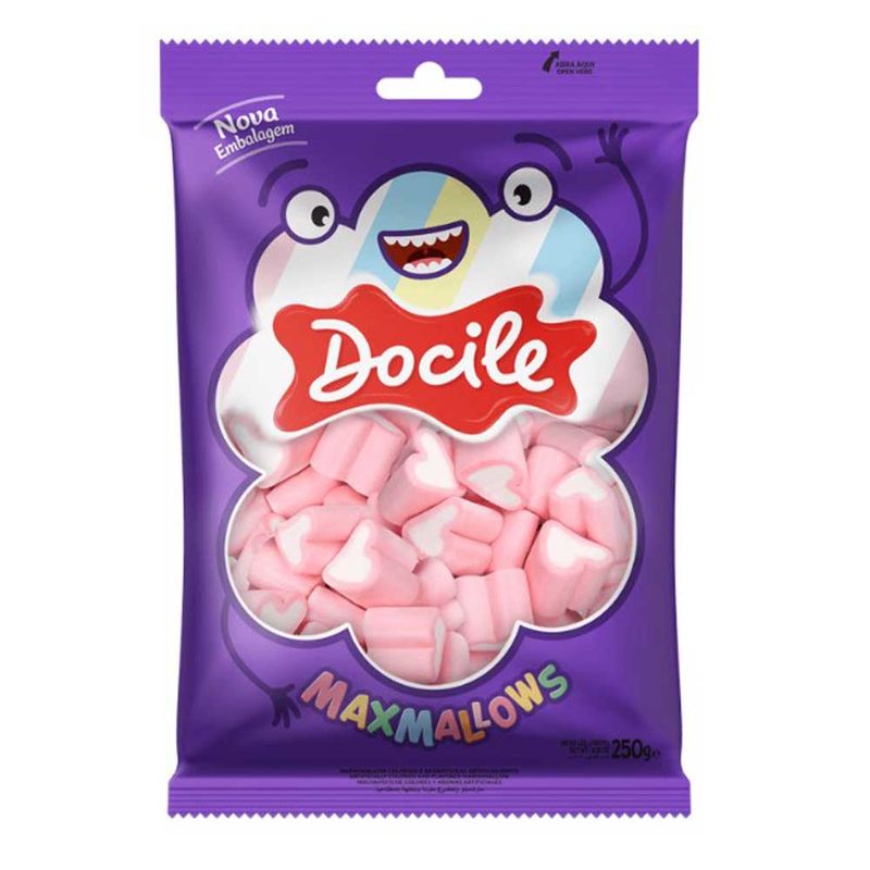 Marshmallow-Coracao-Morango-250g---Docile