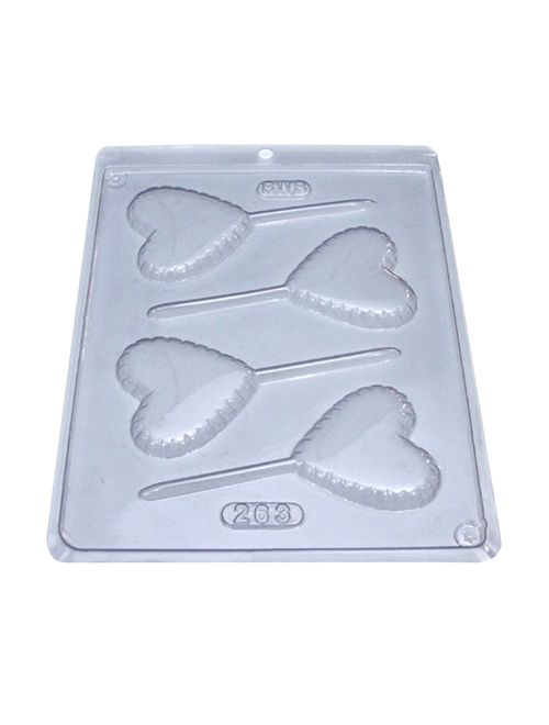 Forma PVC Pirulito Coração Ref.263 - BWB