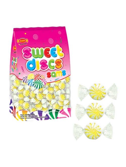 Bala Sweet Discs Sams Amarelo Abacaxi 480g - Sams