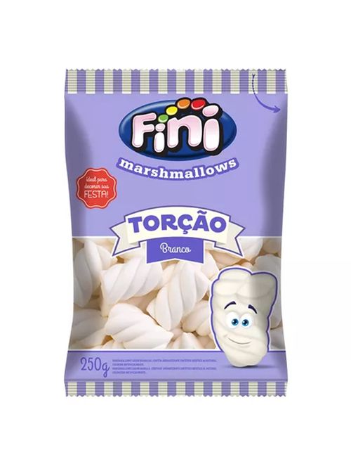 Marshmallow Torção Branco 250g - Fini
