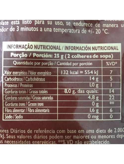 Gotas de Chocolate Meio Amargo Gold 2,05kg - Sicao