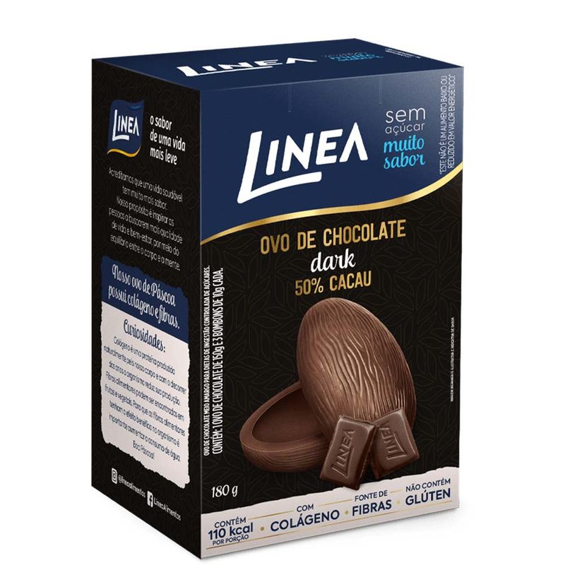 Ovo-de-Pascoa-Chocolate-Meio-Amargo-Zero-Acucar-180g---Linea