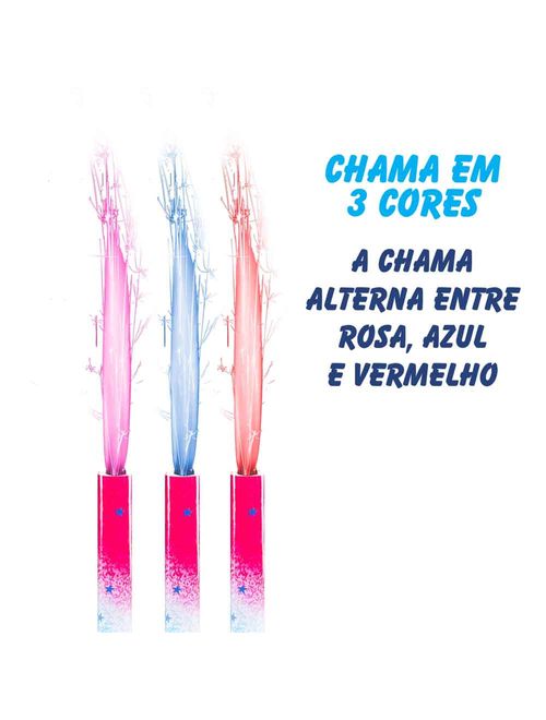 Fonte Luminosa Tricolor 15cm - Mundo Bizarro