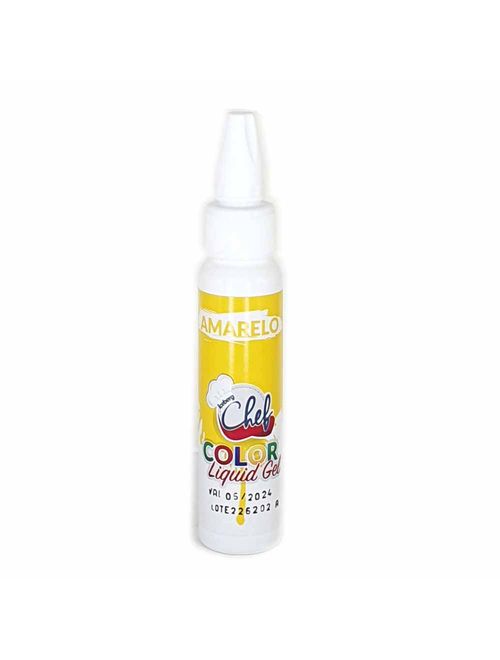 Corante Líquido Gel Amarelo 25g - Chef