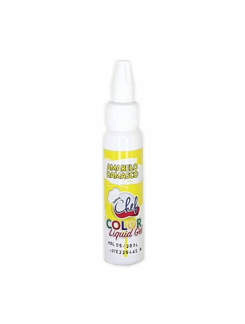 Corante Líquido Gel Amarelo Damasco 25g - Chef