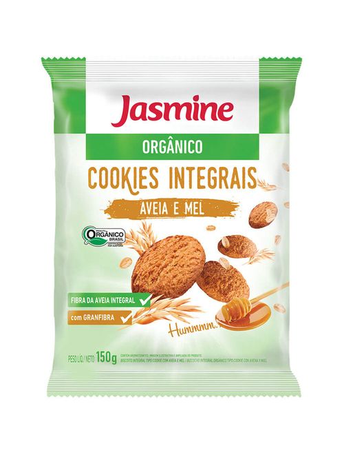 Cookies Orgânico Integral Aveia e Mel 150g - Jasmine