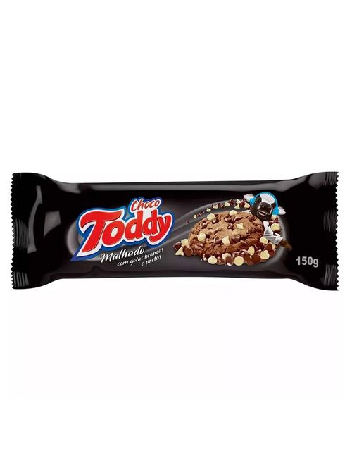 Cookie Chocolate Malhado Gotas Branco/Preto 150g - Toddy