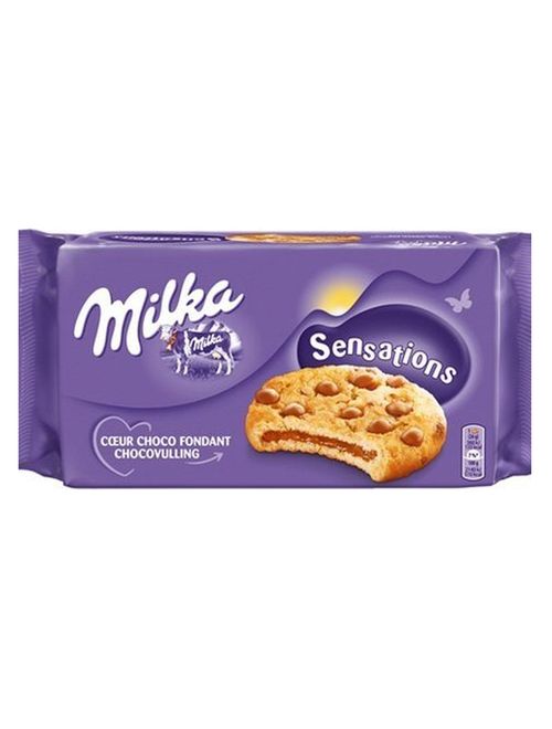 Cookies Gotas Recheado Sensations 156g - Milka
