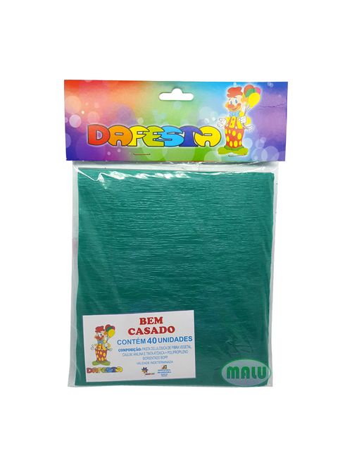 Embalagem Crepom Bem Casado Verde /40 - Cromus