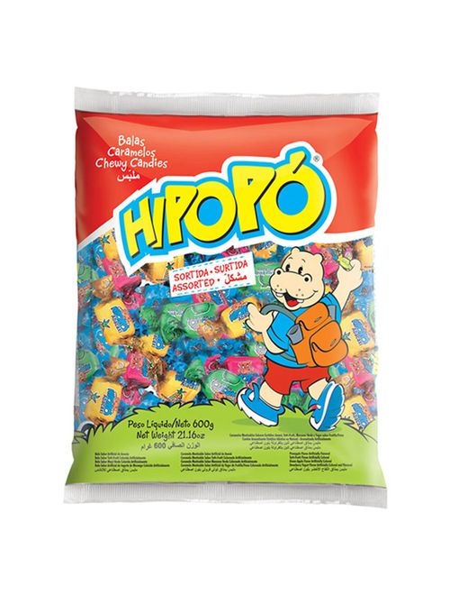 Bala Mastigável Hipopó Sortida 600g - Cory