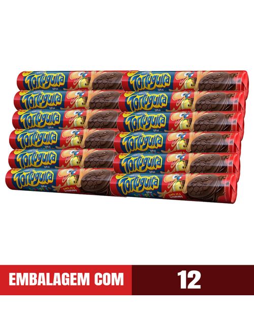 Biscoito Recheado Tortuguita Chocolate 130g c/12 - Arcor