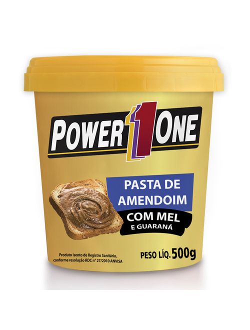 Pasta Amendoim com Mel de Guaraná Power One 500g - Nut
