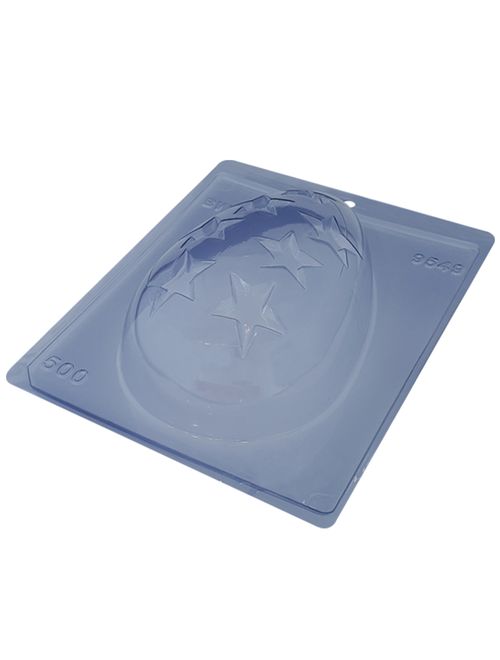 Forma PVC Silicone Ovo Vazado Estrela 500g Ref.9549 - BWB