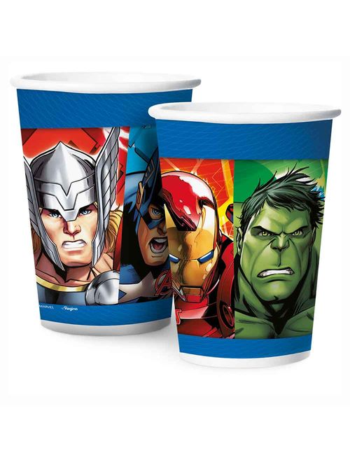 Vingadores Animated Copo Papel 180ml c/8 - Regina