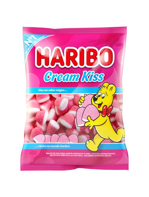 Bala Gelatina Cream Kiss 100g - Haribo