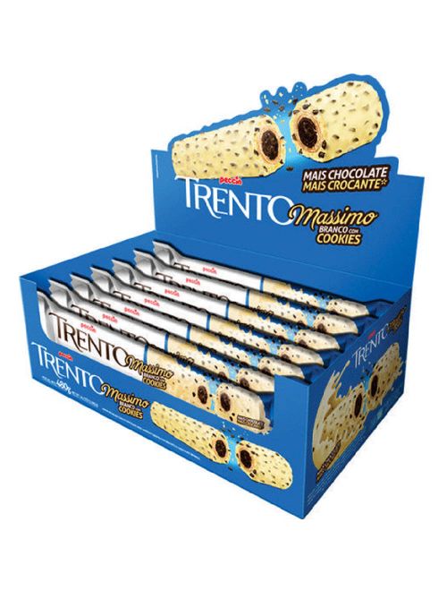 Chocolate Trento Massimo Branco com Cookies c/16 - Peccin