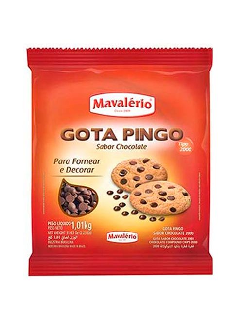 Gotas Forneáveis Pingo Sabor Chocolate 1,01kg - Mavalério