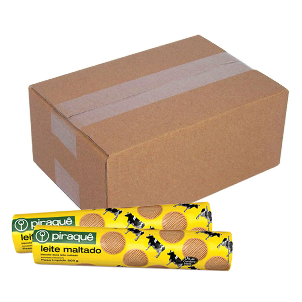 Biscoito Leite Maltado 132g c/20 - Piraquê