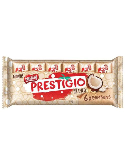 Chocolate Prestígio Branco c/6 - Nestlé