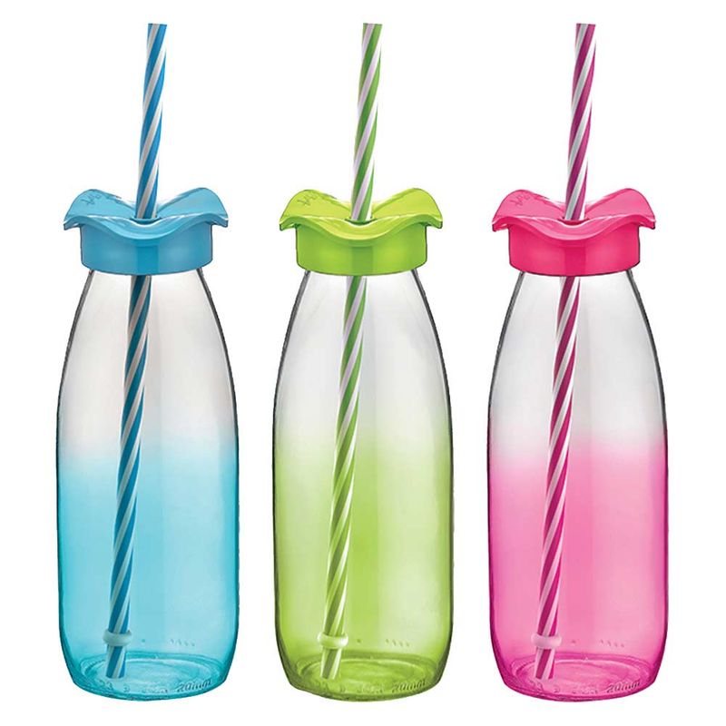 Garrafa-Vidro-com-Canudo-Cores-500ml-Unidade---Art-House