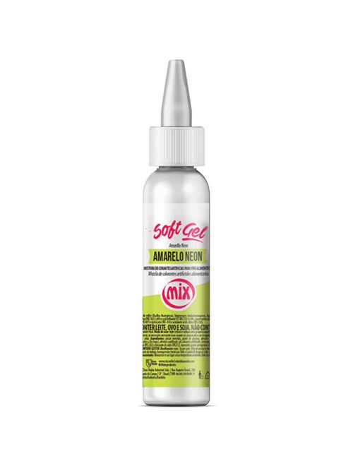Corante Soft Gel Amarelo Neon 25g - Mix