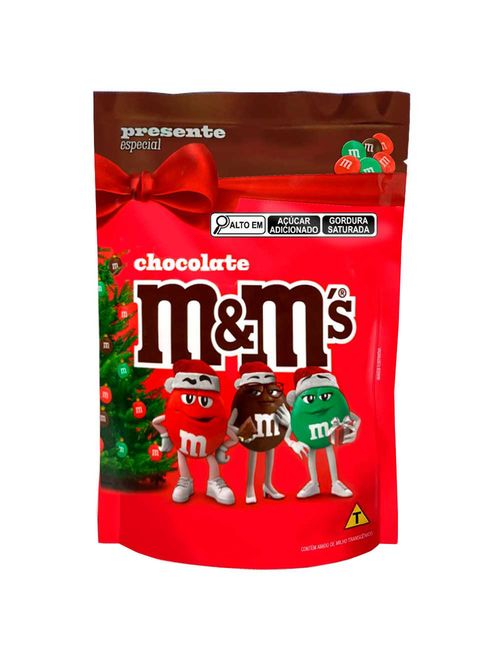 Confeito Chocolate Ao Leite M&Ms Natal 148g - Mars
