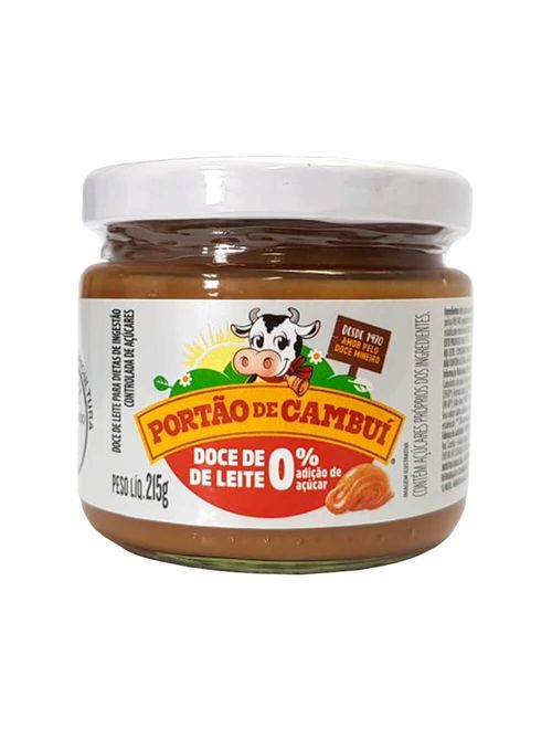 Doce de Leite Tradicional Zero Açúcar 215g - Portão de Cambuí