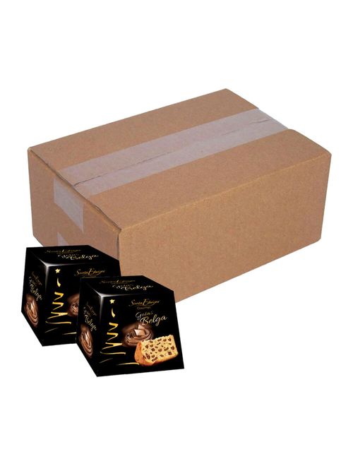 Mini Panetone c/ Gotas Chocolate Belga 80g c/24 - Santa Edwiges