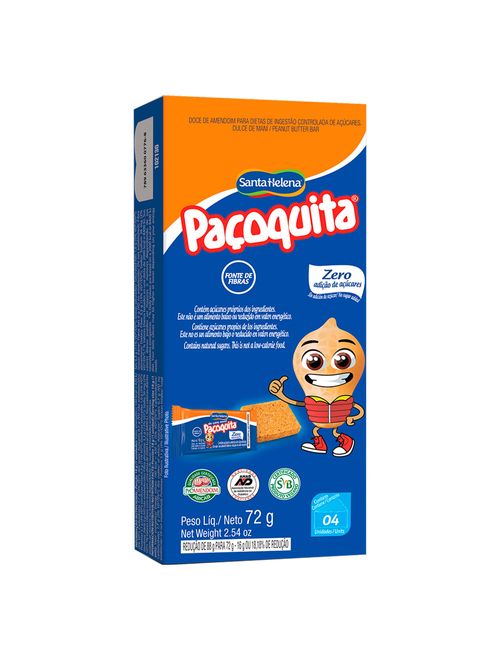 Paçoca Diet Paçoquita c/4 - Santa Helena