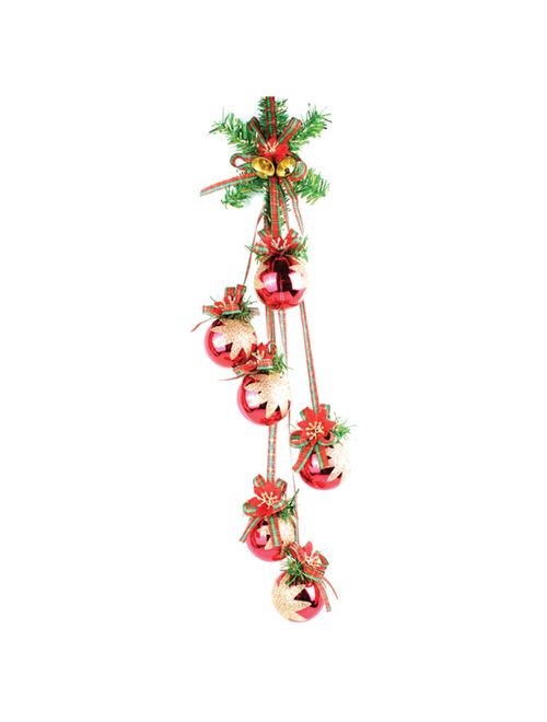 Enfeite de Natal Pêndulo 6 Bolas 72cm  - Issam