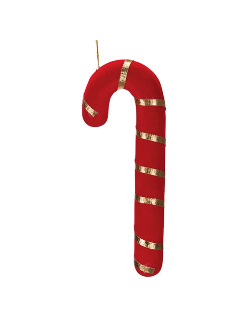 Enfeite de Natal Bengala Listrada Grande Un - Art Christmas