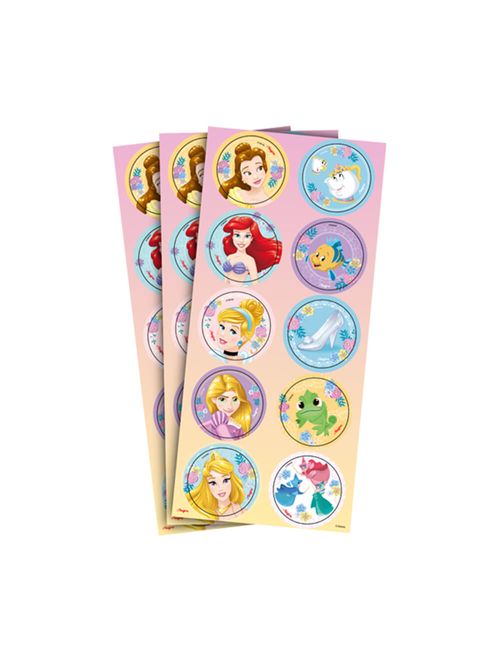 Jardim das Princesas Disney Adesivo Redondo c/30 - Regina