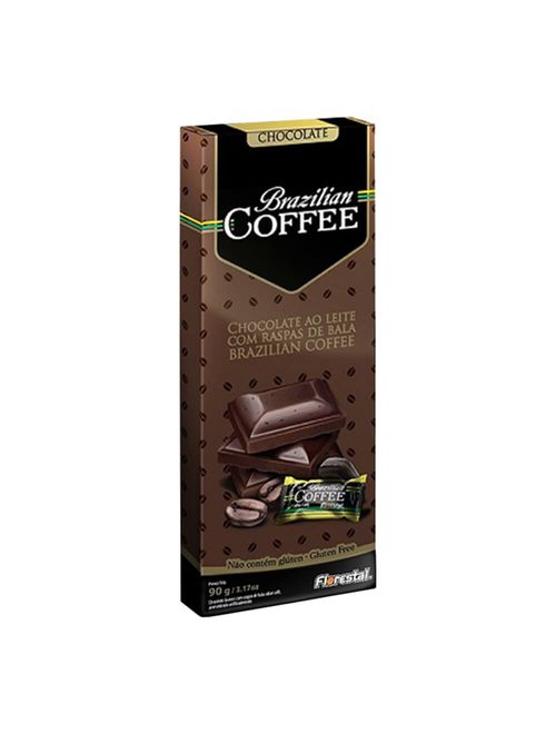 Tablete de Chocolate Ao Leite Brazilian Coffee cx 90g - Florestal