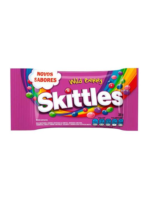 Bala Skittles Wild Berry Original 38g c/14 - Mars