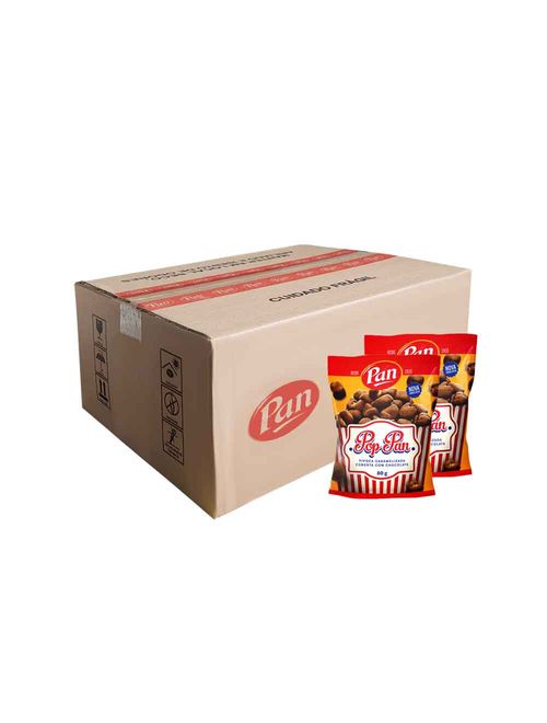 Pipoca Pop Pan Coberta com Chocolate 80g C/24 - Pan