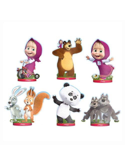 Masha e o Urso 1 Decoração de Mesa C/6 - Regina