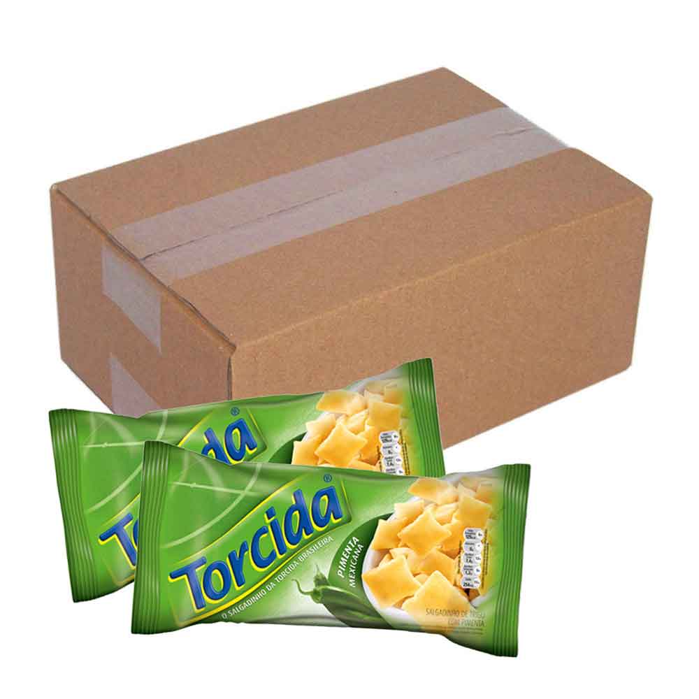 Kit 20 Salgadinhos Torcida Pimenta Mexicana 70g - Lucky