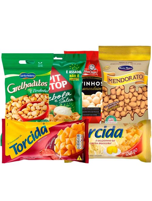 Kit Presente Mix de Snacks Salgados