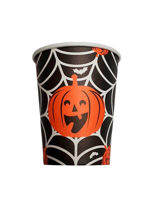 Halloween Copo Papel Redondo Teia c/10 Ref.MS026