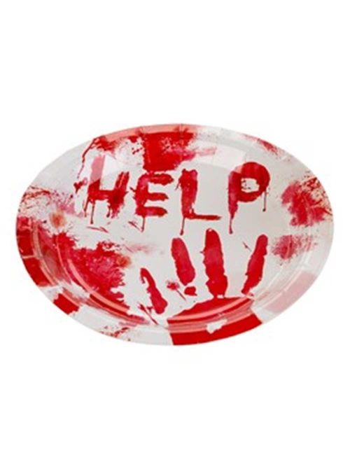 Halloween Prato Papel Redondo Help c/10 Ref.MR025