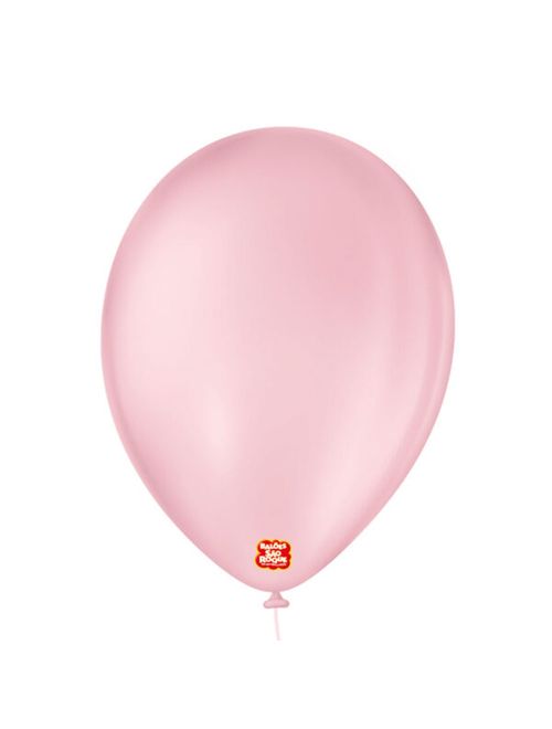 Balão Rosa Baby Tamanho 9 c/50 - São Roque