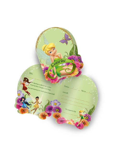 Fadas Disney Convite c/8 - Festcolor