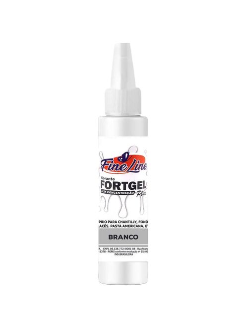 Corante em Gel Fortgel Branco  30g - Fine Line