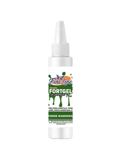 Corante em Gel Fortgel Verde Bandeira 30g - Fine Line