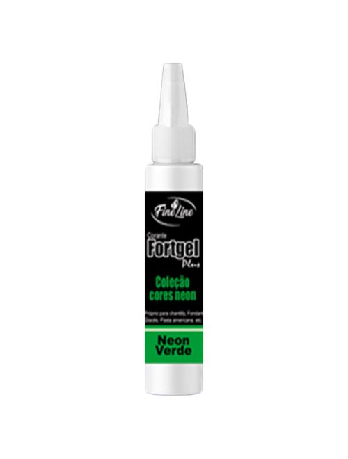 Corante em Gel Fortgel Neon Verde  30g - Fine Line