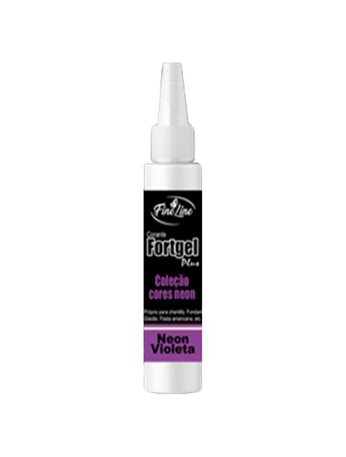 Corante em Gel Fortgel Neon Violeta  30g - Fine Line